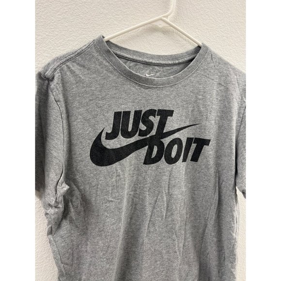 The Nike T Men M Just Do It Gray T Shirt - Picture 2 of 4